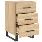 Preview: Nachttisch Sonoma-Eiche 40x40x66 cm Holzwerkstoff