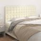 Preview: ARDEBO.de - Kopfteile 4 Stk. Creme 90x5x78/88 cm Kunstleder