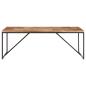 Preview: Esstisch 200x90x76 cm Massivholz Akazie und Mango