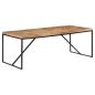 Preview: Esstisch 200x90x76 cm Massivholz Akazie und Mango