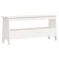 Preview: Flurbank Weiß 100x28x45 cm Massivholz Kiefer
