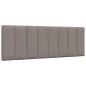 Preview: Bett mit Matratze "Hanko" Taupe 120x200 cm Stoff