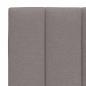 Preview: Bett mit Matratze "Hanko" Taupe 120x200 cm Stoff