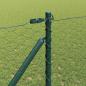 Preview: Zaun mit Pfosten Grün 1 x 10 m PVC-beschichteter Stahl
