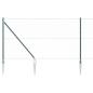 Preview: Zaun mit Pfosten Grün 1 x 10 m PVC-beschichteter Stahl