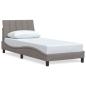 Preview: Bettgestell ohne Matratze "Hanko" Taupe 90x200 cm Stoff