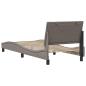 Preview: Bettgestell ohne Matratze "Hanko" Taupe 90x200 cm Stoff