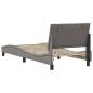 Preview: Bettgestell ohne Matratze "Hanko" Taupe 90x200 cm Stoff