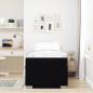 Preview: Bettrahmen mit Matratze Schwarz 90 x 190 cm Stoff