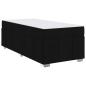 Preview: Bettrahmen mit Matratze Schwarz 90 x 190 cm Stoff