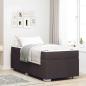 Preview: ARDEBO.de - Bettgestell Dunkelbraun 90 x 200 cm Stoff