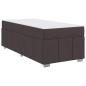 Preview: Bettgestell Dunkelbraun 90 x 200 cm Stoff