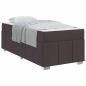 Preview: Bettgestell Dunkelbraun 90 x 200 cm Stoff