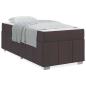Preview: Bettgestell Dunkelbraun 90 x 200 cm Stoff