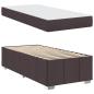 Preview: Bettgestell Dunkelbraun 90 x 200 cm Stoff