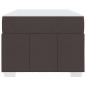 Preview: Bettgestell Dunkelbraun 90 x 200 cm Stoff