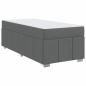 Preview: Bettgestell Dunkelgrau 100 x 200 cm Stoff