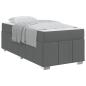 Preview: Bettgestell Dunkelgrau 100 x 200 cm Stoff