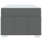 Preview: Bettgestell Dunkelgrau 100 x 200 cm Stoff