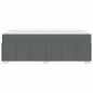 Preview: Bettgestell Dunkelgrau 100 x 200 cm Stoff