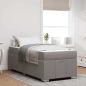 Preview: ARDEBO.de - Bettgestell Taupe 100 x 200 cm Stoff