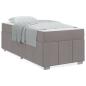 Preview: Bettgestell Taupe 100 x 200 cm Stoff