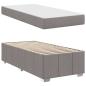 Preview: Bettgestell Taupe 100 x 200 cm Stoff