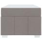 Preview: Bettgestell Taupe 100 x 200 cm Stoff