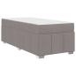 Preview: Bettgestell Taupe 100 x 200 cm Stoff