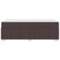 Preview: Bettgestell Dunkelbraun 120 x 190 cm Stoff