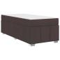 Preview: Bettgestell Dunkelbraun 120 x 190 cm Stoff