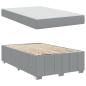 Preview: ARDEBO.de - Bettgestell Hellgrau 120 x 200 cm Stoff