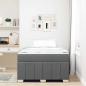 Preview: Bettgestell Dunkelgrau 120 x 200 cm Stoff
