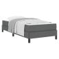 Preview: Boxspringbett Sonstiges Dunkelgrau 80 x 200 cm Stoff
