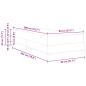 Preview: Boxspringbett mit Matratze Dunkelgrau 80 x 200 cm Stoff