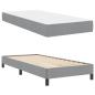 Preview: Boxspringbett Sonstiges Hellgrau 90 x 190 cm Stoff