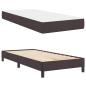 Preview: Boxspringbett Sonstiges Dunkelbraun 90 x 190 cm Stoff