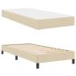 Preview: Boxspringbett Sonstiges Creme 90 x 190 cm Stoff