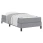 Preview: Boxspringbett Sonstiges Hellgrau 90 x 200 cm Stoff