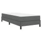 Preview: Boxspringbett Sonstiges Dunkelgrau 90 x 200 cm Stoff