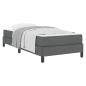 Preview: Boxspringbett Sonstiges Dunkelgrau 90 x 200 cm Stoff