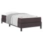 Preview: Boxspringbett Sonstiges Dunkelbraun 90 x 200 cm Stoff