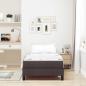 Preview: Boxspringbett Sonstiges Dunkelbraun 90 x 200 cm Stoff