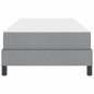 Preview: Boxspringbett Sonstiges Hellgrau 100 x 200 cm Stoff