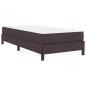 Preview: Boxspringbett Sonstiges Dunkelbraun 100 x 200 cm Stoff