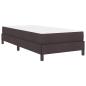 Preview: Boxspringbett Sonstiges Dunkelbraun 100 x 200 cm Stoff