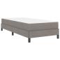 Preview: Boxspringbett Sonstiges Taupe 100 x 200 cm Stoff