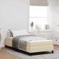 Preview: ARDEBO.de - Boxspringbett Sonstiges Creme 100 x 200 cm Stoff