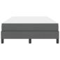 Preview: Boxspringbett Sonstiges Dunkelgrau 120 x 190 cm Stoff