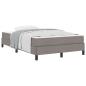 Preview: Boxspringbett Sonstiges Taupe 120 x 190 cm Stoff
